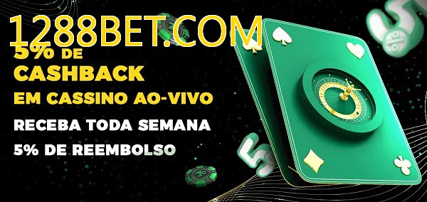 Promoções do cassino ao Vivo 1288BET.COM